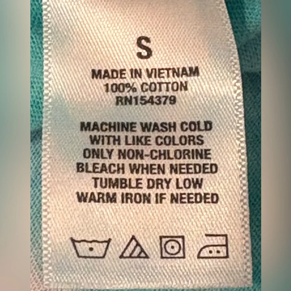 🩵🤍Aeropostale • aqua & white tie dye top • S - Picture 4 of 4